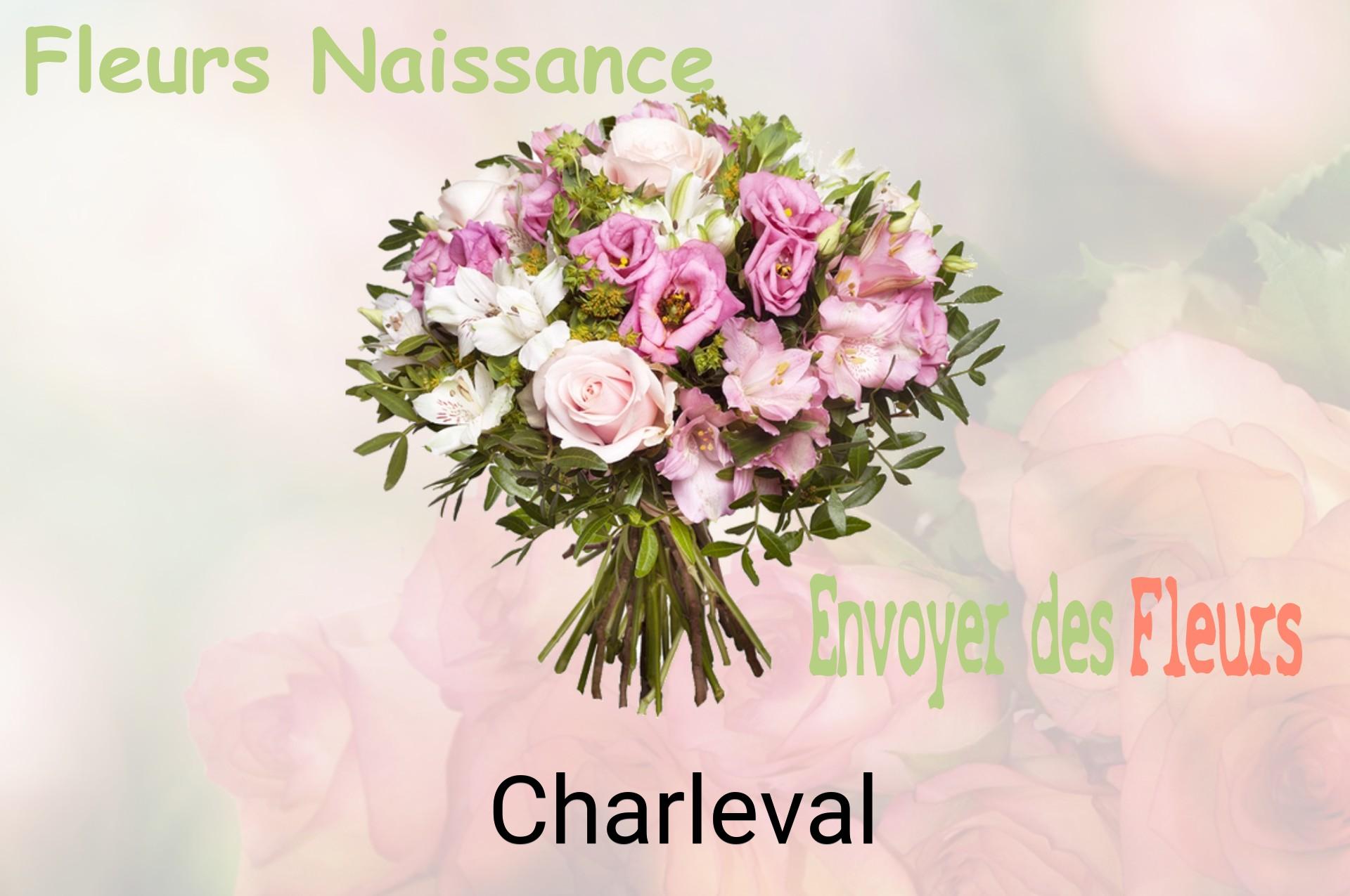 Bouquet de fleurs de naissance livré à Charleval